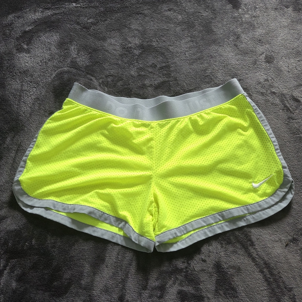Nike Dri-FIT Neon Yellow Womens Shorts